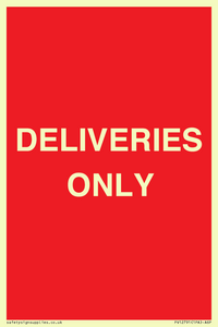 DELIVERIES ONLY